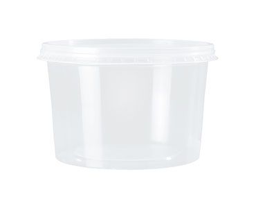 POTE REDONDO C/TAMPA 1000ML KP-1000 TRANSP C/01X25