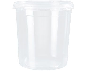 POTE REDONDO C/TAMPA 1500ML KP-1500 TRANSP C/01X25