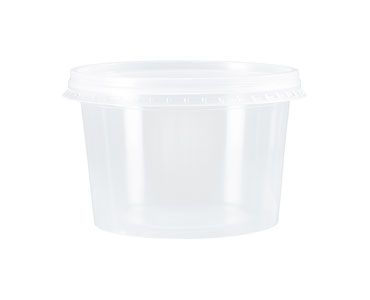 POTE REDONDO C/TAMPA 500ML KP-500 TRANSP C/12X25